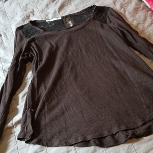 Maurices Black Long Sleeve Shirt, Large